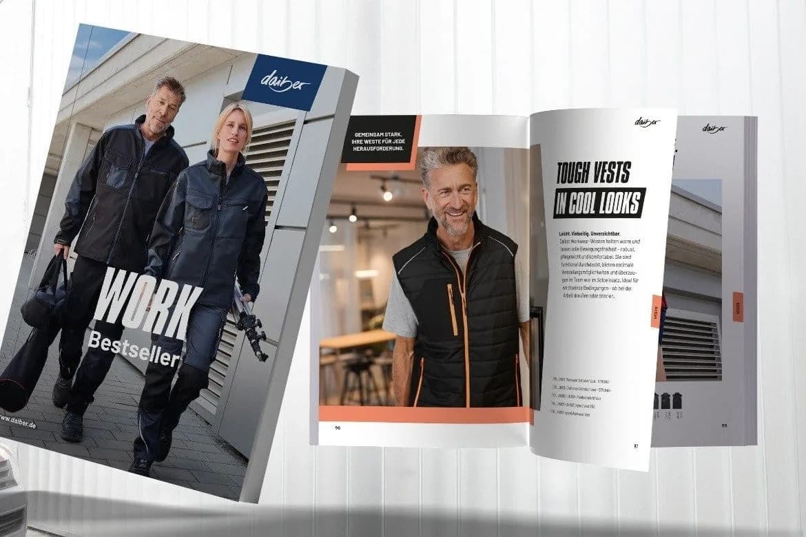 Daiber lanserar sin första katalog med bästsäljande arbetskläder
