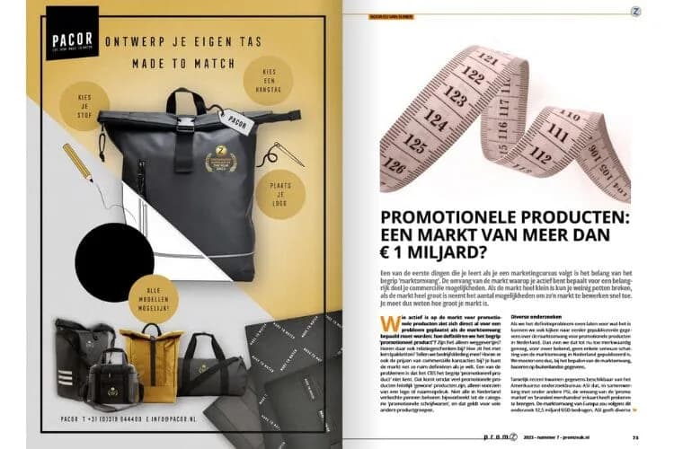 Promotionella produkter: en marknad på mer än € 1 miljard?