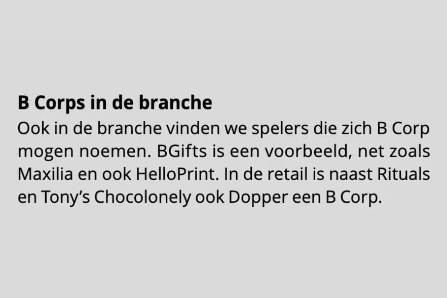 Die Geschichte hinter den B Corps