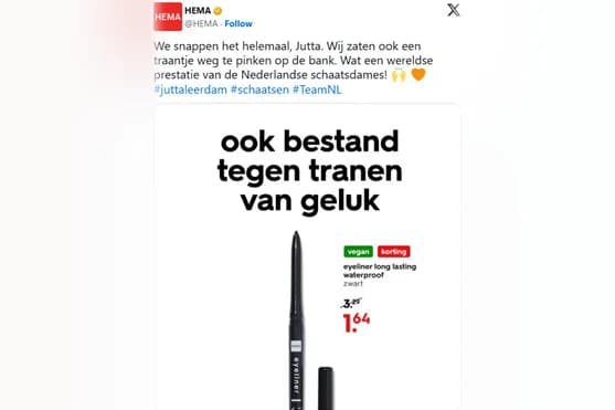 Eine Goldmedaille für das Marketingteam von HEMA