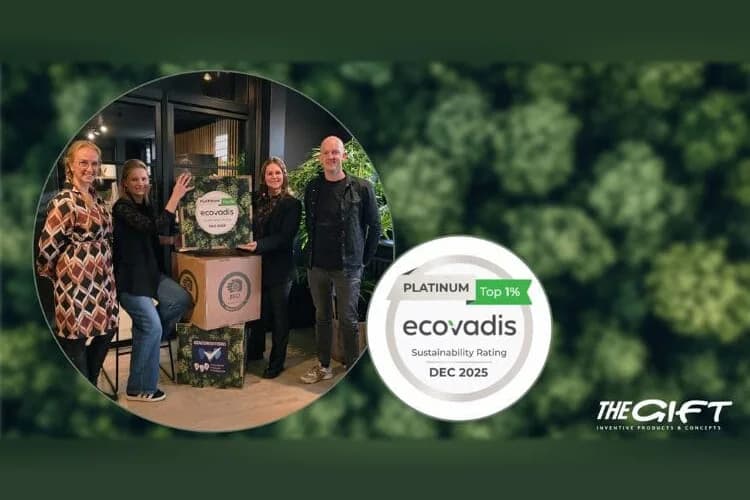 The Gift har erhållit EcoVadis Platinum-utmärkelse