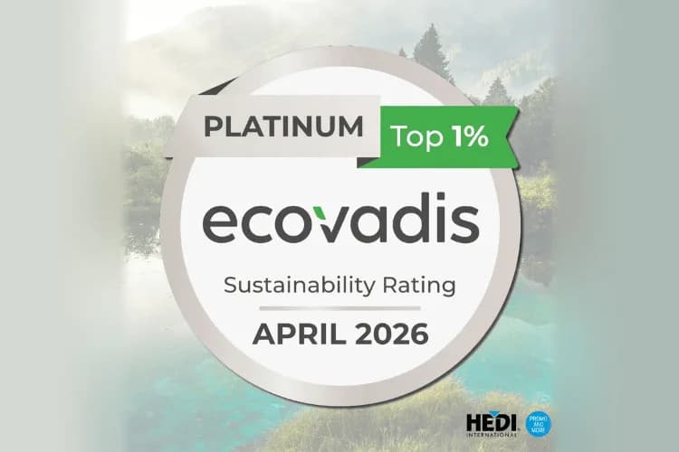 HEDI International uppnår EcoVadis Platinum
